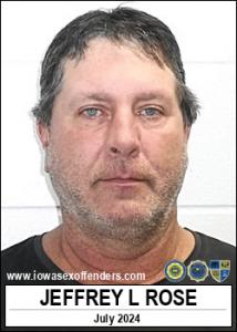 Jeffrey Lee Rose a registered Sex Offender of Iowa