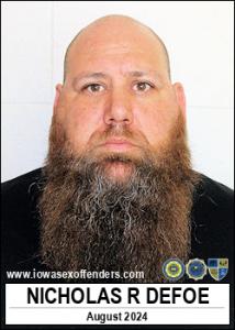 Nicholas Raymond Defoe a registered Sex Offender of Iowa