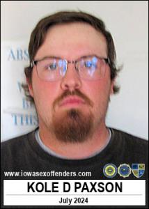 Kole David Paxson a registered Sex Offender of Iowa