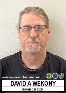 David Allyn Wekony a registered Sex Offender of Iowa