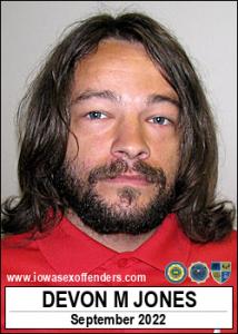 Devon Matthew Jones a registered  of Iowa