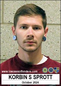 Korbin Steven Sprott a registered Sex Offender of Iowa