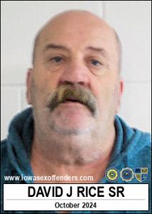 David Joe Rice Sr a registered Sex Offender of Iowa