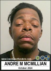 Andre Markell Mcmillian a registered Sex Offender of Iowa