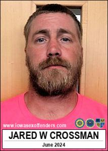 Jared Wayne Crossman a registered Sex Offender of Iowa