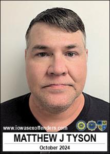Matthew Joseph Tyson a registered Sex Offender of Iowa