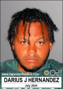 Darius James Hernandez a registered Sex Offender of Iowa