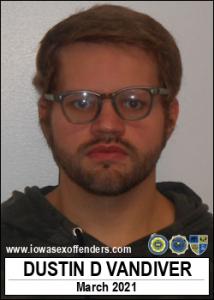 Dustin Duane Vandiver a registered Sex Offender of Iowa