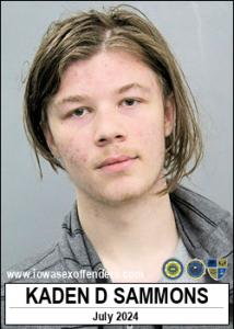 Kaden Deane Sammons a registered Sex Offender of Iowa