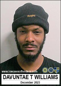 Davuntae Tremayne Williams a registered Sex Offender of Iowa