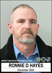 Ronnie Dewayne Hayes a registered  of Iowa