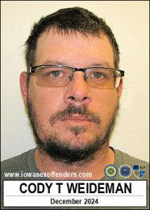 Cody Thomas Weideman a registered  of Iowa