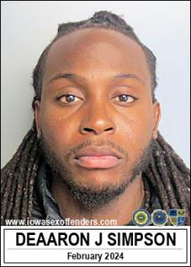 Deaaron Jacquia Simpson a registered  of Iowa