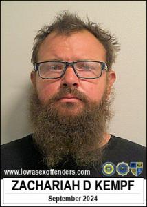 Zachariah Dillon Kempf a registered  of Iowa