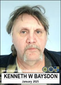 Kenneth Wayne Baysdon a registered  of Iowa