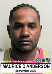 Maurice Davon Anderson a registered  of Iowa