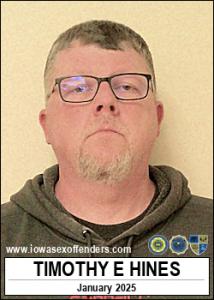 Timothy Eugene Hines a registered Sex Offender of Iowa