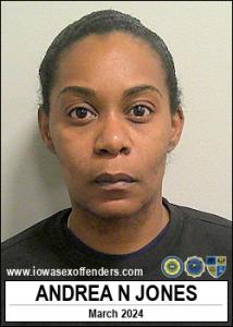 Andrea Nicole Jones a registered  of Iowa
