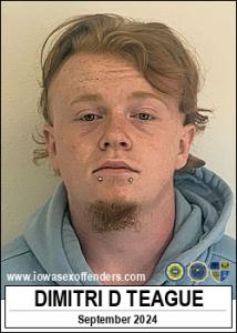 Dimitri Damian Teague a registered  of Iowa