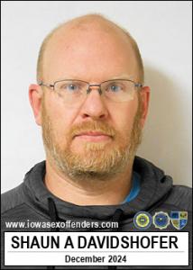 Shaun Allan Davidshofer a registered Sex Offender of Iowa