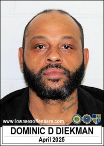 Dominic Darnel Diekman a registered Sex Offender of Iowa