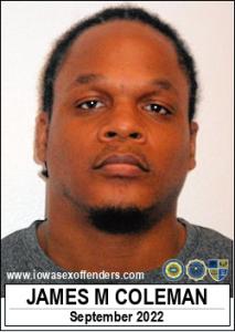 James Michael Coleman a registered Sex Offender of Iowa