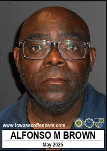 Alfonso Morman Brown a registered Sex Offender of Iowa
