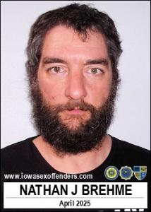 Nathan Jerry Brehme a registered Sex Offender of Iowa