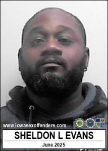 Sheldon Lamar Evans a registered Sex Offender of Iowa