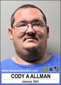 Cody Allen Allman a registered Sex Offender of Iowa