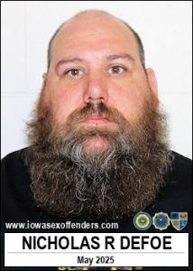 Nicholas Raymond Defoe a registered Sex Offender of Iowa