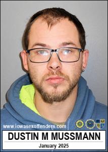 Dustin Michael Scott Mussmann a registered Sex Offender of Iowa