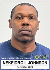 Nekeidro Lee Johnson a registered Sex Offender of Iowa