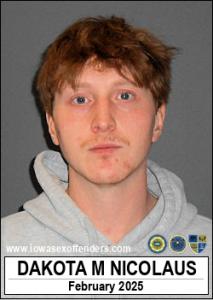 Dakota Michael Roger Nicolaus a registered Sex Offender of Iowa