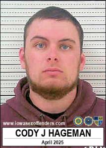 Cody John Hageman a registered Sex Offender of Iowa