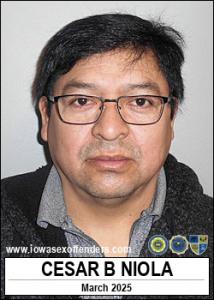 Cesar Barbecho Niola a registered Sex Offender of Iowa
