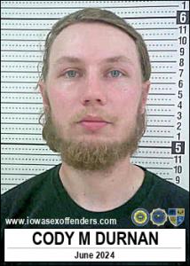 Cody Michael Durnan a registered Sex Offender of Iowa