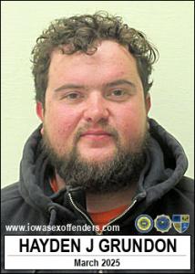 Hayden James Eugene Grundon a registered Sex Offender of Iowa