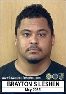 Brayton Shadow Leshen a registered Sex Offender of Iowa