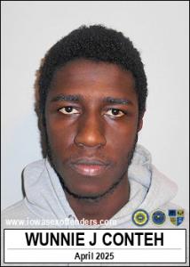 Wunnie Junior Conteh a registered Sex Offender of Iowa
