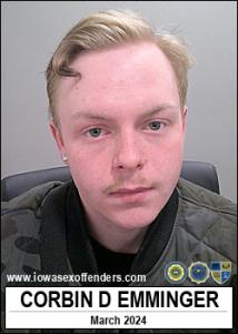 Corbin Downing Emminger a registered Sex Offender of Iowa