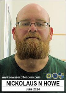 Nickolaus Noah Glen Howe a registered Sex Offender of Iowa