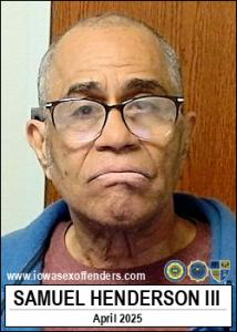 Samuel Henderson III a registered Sex Offender of Iowa