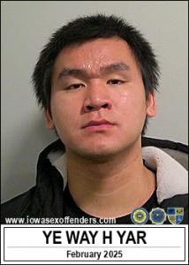 Ye Way Hay Yar a registered Sex Offender of Iowa