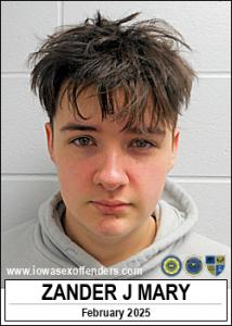 Zander Joseph Mary a registered Sex Offender of Iowa