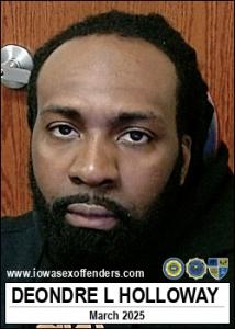 Deondre Lamont Holloway a registered Sex Offender of Iowa