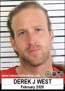 Derek James West a registered Sex Offender of Iowa