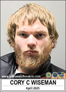 Cory Christopher Wiseman a registered Sex Offender of Iowa