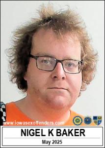 Nigel Kane Baker a registered Sex Offender of Iowa