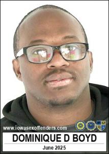 Dominique Dupree Boyd a registered Sex Offender of Iowa